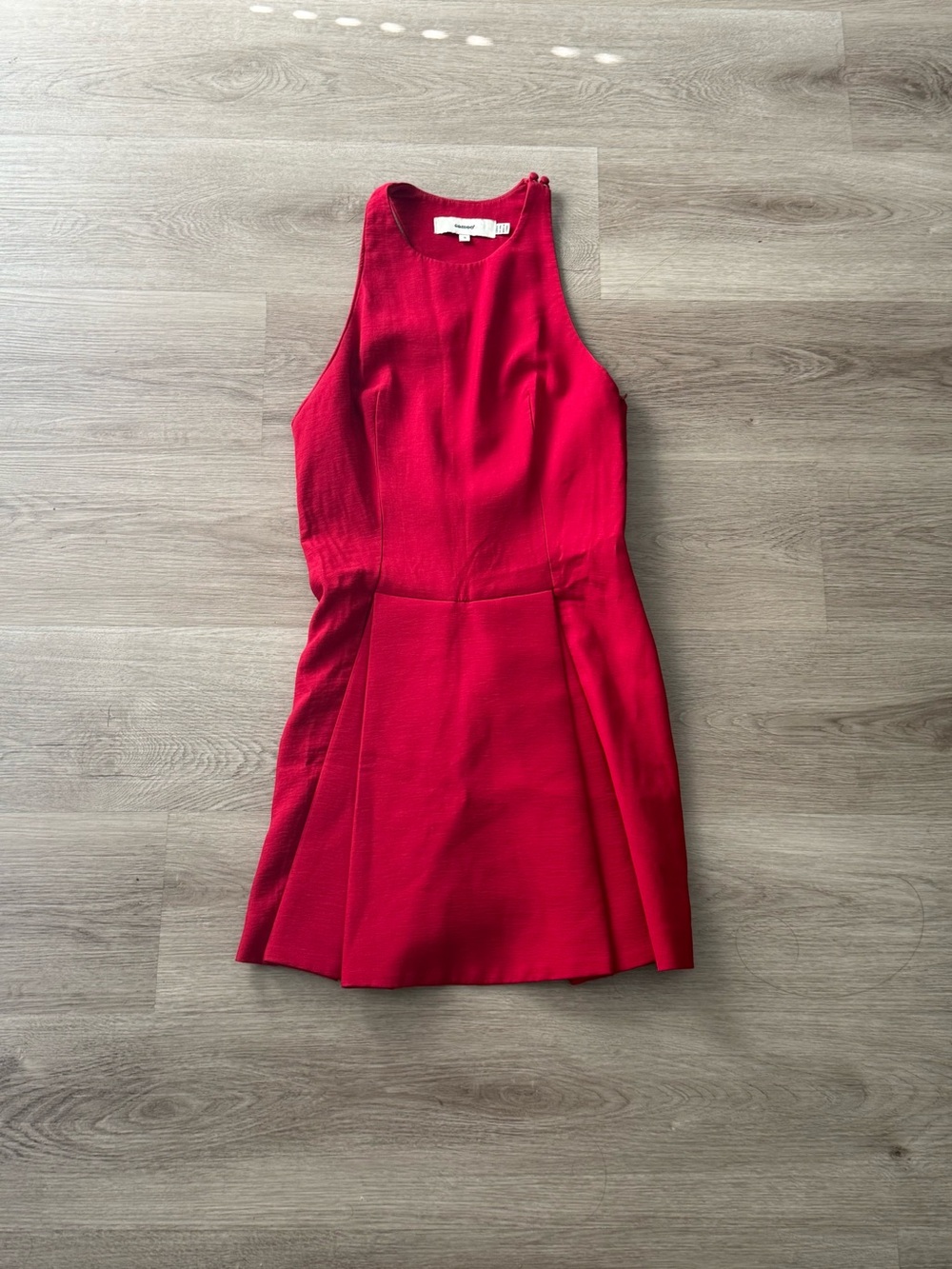 (Cameo) Red Sleeveless Fit-and-Flare Dress